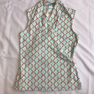 J.MCLAUGHIN GULF SLEEVELESS PRINT TOP L